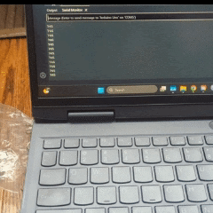 Here is also the demo using the Arduino prototype and running the Arduino IDE. It shows that the data was successfully captured but does nothing to the LED.